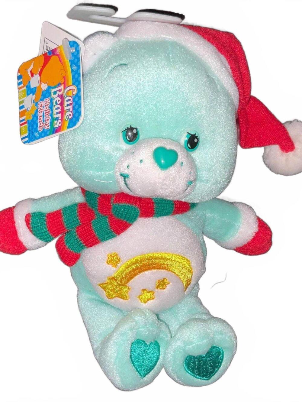 Vintage Care Bears Holiday Edition Christmas Plush Wish Bear with Tags